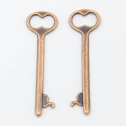 Skeleton Key Pendants Antiqued Copper Keys Steampunk Key Pendant Bulk Skeleton Keys Wholesale Keys 53mm 2 inch Keys 50pcs