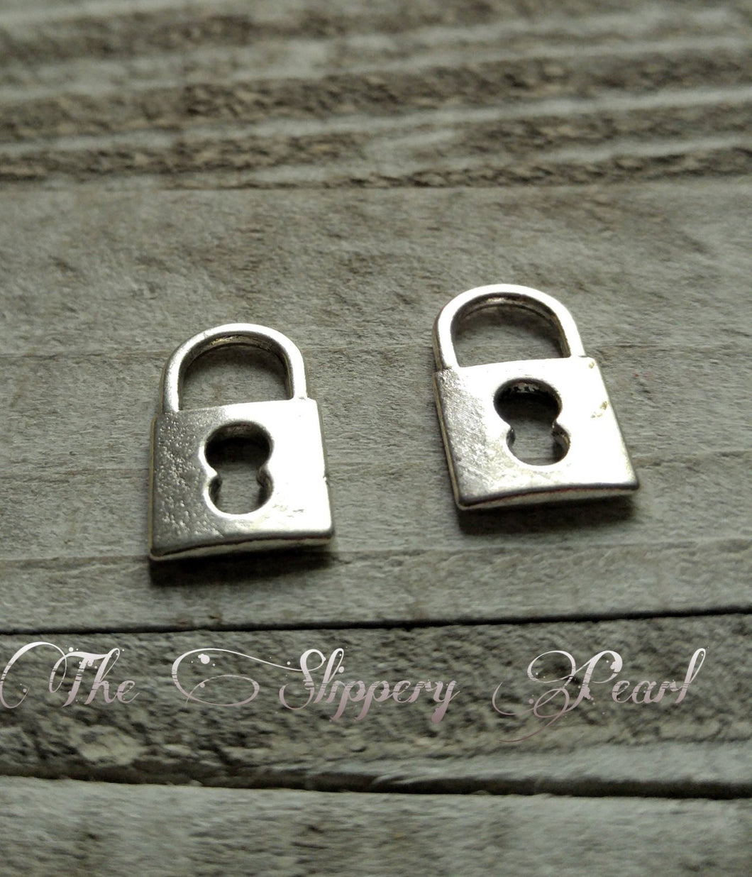 Lock Charms Silver Lock Charms Padlock Charms Steampunk Lock Charms Steampunk Charms Keyhole Charms Silver Charms 10 pieces