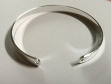 Load image into Gallery viewer, Cuff Bracelet Blank Bangle Bracelet Blank Silver Cuff Bracelet Silver Plated Blank Bracelet Silver Bracelet Stamping Blank Hand Stamping PRE