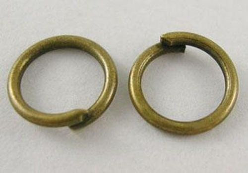 Jump Rings Jumprings Split Rings Single Loop 6mm Jump Rings Bronze Jump Rings Findings Antiqued Bronze 100pcs