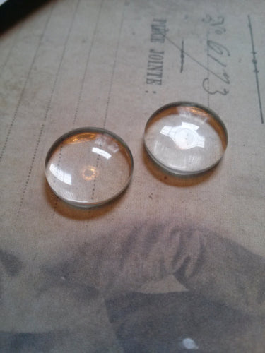 Glass Cabochons Round Clear Glass Cabochons 20mm 10 pieces Circle Cabochons Wholesale