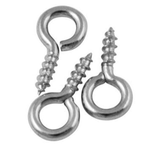 Eye Screws 10mm Silver Eye Screws Hook Screws for Vials BULK Findings Jewelry Screws 10mm Eye Screws 50 pieces