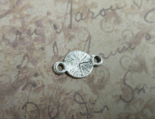 Load image into Gallery viewer, Compass Charms Connectors Compass Links Captain of My Soul Antiqued Silver Compass Charms 5 pieces Nautical Links Compass Links