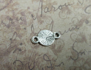 Compass Charms Connectors Compass Links Captain of My Soul Antiqued Silver Compass Charms 5 pieces Nautical Links Compass Links