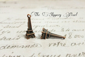 Eiffel Tower Charms Paris Pendants Antiqued Copper Charms 24mm 50 pieces Paris Charms France Charms BULK Charms Wholesale Charms