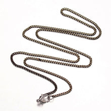 Load image into Gallery viewer, Finished Chain Necklace Wholesale Chain 24 Inch Chain Necklace Black Chain Necklace Gunmetal Necklace Chain Curb Chain Necklace