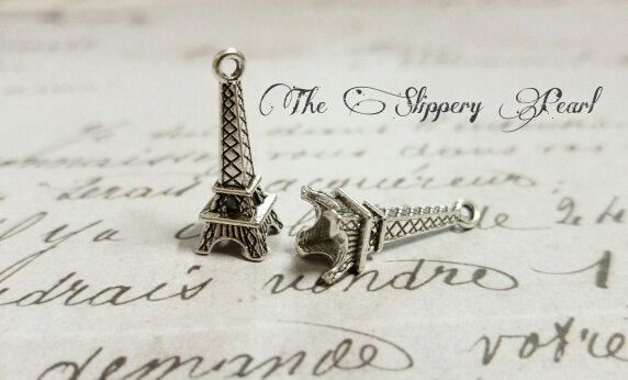 Eiffel Tower Charms Paris Charms France Charms Silver Eiffel Tower BULK Charms Wholesale Charms Set Europe Charms 100 pieces