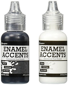 Metal Stamping Enamel Enamel Accents Black Enamel White Enamel Ranger Paints Paint Kit