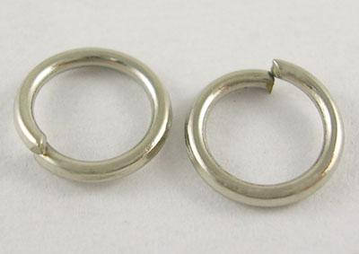 12mm Open Jump Rings Antiqued Silver Thick Split Ring Findings Sold pkg of 25
