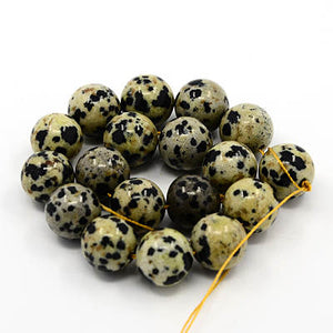 Dalmatian Jasper Beads 8mm Beads Gemstone Beads Authentic Gemstones 8mm Gemstone Beads Speckled Beads Full Strand