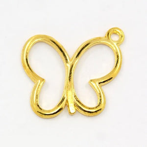 Bulk Charms Bulk Pendants Butterfly Charms Wholesale Charms Gold Butterfly Gold Charms Insect Charms 19mm 100 pieces PREORDER