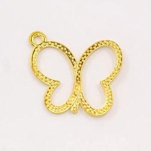 Bulk Charms Bulk Pendants Butterfly Charms Wholesale Charms Gold Butterfly Gold Charms Insect Charms 19mm 100 pieces PREORDER