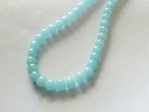 Mint Blue Beads Mint Beads 8mm Glass Beads 8mm Beads Jelly Beads Wholesale Beads BULK Beads Double Strand 106 pieces