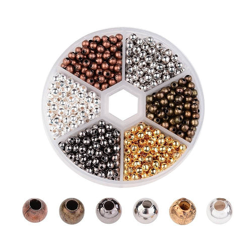 Metal Spacer Beads Spacers Round Spacer Beads Ball Spacer Beads 3mm Beads 3mm Spacer Beads Assorted Beads BULK Beads Wholesale Beads 480 PRE
