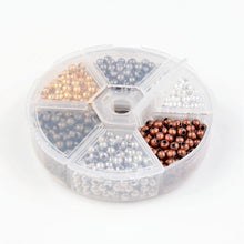 Load image into Gallery viewer, Metal Spacer Beads Spacers Round Spacer Beads Ball Spacer Beads 3mm Beads 3mm Spacer Beads Assorted Beads BULK Beads Wholesale Beads 480 PRE