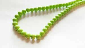 BULK Beads Lime Green Beads 8mm Glass Beads 8mm Beads Wholesale Beads Green Glass Beads Bead Strand 100 pieces per Strand
