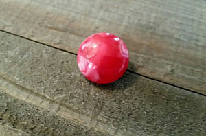 Snap Chunk Button Red Pink Swirl Chunk Snap 18mm Chunk