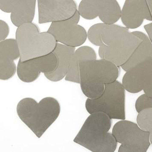Metal Stamping Blanks Silver Heart Blanks Aluminum Hand Stamping Blank Charms Blank Hearts Stamping Blank 4 pieces 20 gauge