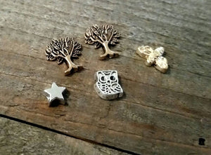 Floating Charms Locket Charms Assorted Charms Memory Locket Charms Tree Owl Bee Star