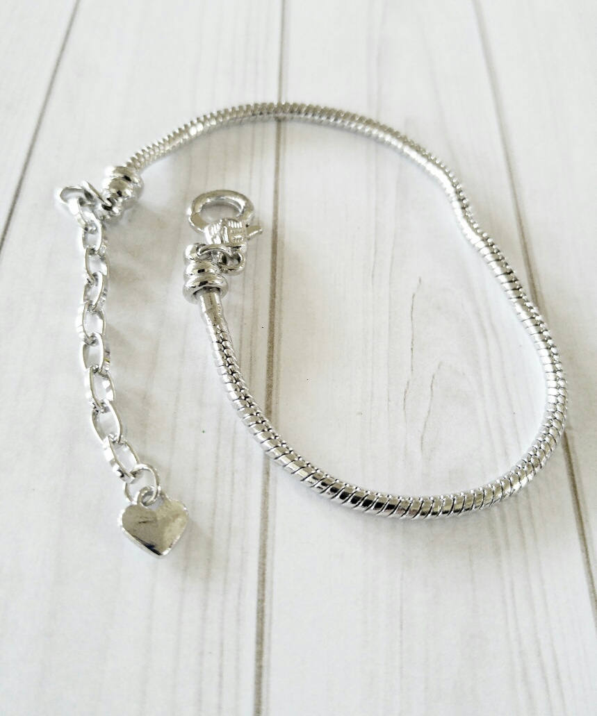 Bracelet Blank European Bracelet Thick Bracelet Silver Bracelet Thick Bracelet Blank Bracelet Cord Adjustable Bracelet