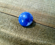 Load image into Gallery viewer, Snap Chunk Button Blue Swirl Chunk Snap 18mm Chunk
