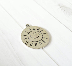 Quote Charms Quote Pendants You are my Sunshine Charms Sun Charms Sun Pendants Antiqued Silver Charms Word Pendants 2pcs