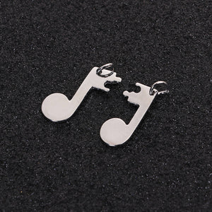Music Note Charms Musical Note Charms Puzzle Charms Friendship Charms Musical Note Pendant Music Note Pendant Music Teacher Gift