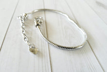 Load image into Gallery viewer, Bracelet Blank European Bracelet Thick Bracelet Silver Bracelet Thick Bracelet Blank Bracelet Cord Adjustable Bracelet