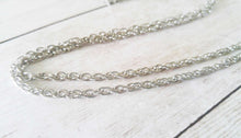 Load image into Gallery viewer, Double Cable Chain Necklace Silver Necklace Chain 28 Inch Chain Antiqued Silver Chain