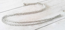 Load image into Gallery viewer, Double Cable Chain Necklace Silver Necklace Chain 28 Inch Chain Antiqued Silver Chain