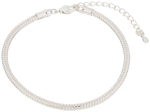 Sterling Plated Bracelet Blanks Sterling Bracelet Snake Chain Bracelet Silver Bracelets Jewelry Supplies 925 Sterling Plated 7.5" 2pcs