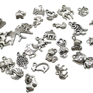 Animal Charms Animal Pendants Assorted Charms Antiqued Silver Charms Set Assorted Animal Charms BULK Charms Nature Charms 100pcs