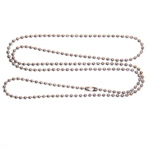 Ball Chains Silver Ball Chains Bead Chains Wholesale Chains Nickel Plated Chains 24 inch Chains BULK Chains Silver Bead Chains 50 pieces
