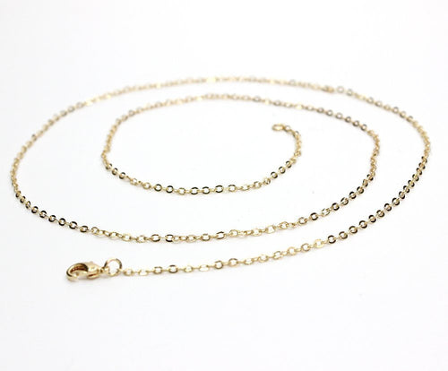 Bulk Chains Bulk Necklaces Wholesale Chains Gold Chains 18 Inch Chains 24 Inch Chains 20 Inch Chains 14k Gold Plated Chains Brass 12pcs