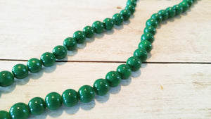 BULK Beads Green Beads 8mm Glass Beads 8mm Beads Wholesale Beads Green Glass Beads Bead Strand 100 pieces per Strand