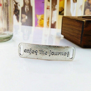 Enjoy the Journey Pendants Word Connectors Quote Connectors Word Charms Quote Charms Quote Link Pendants Connector Pendants BULK 100pcs