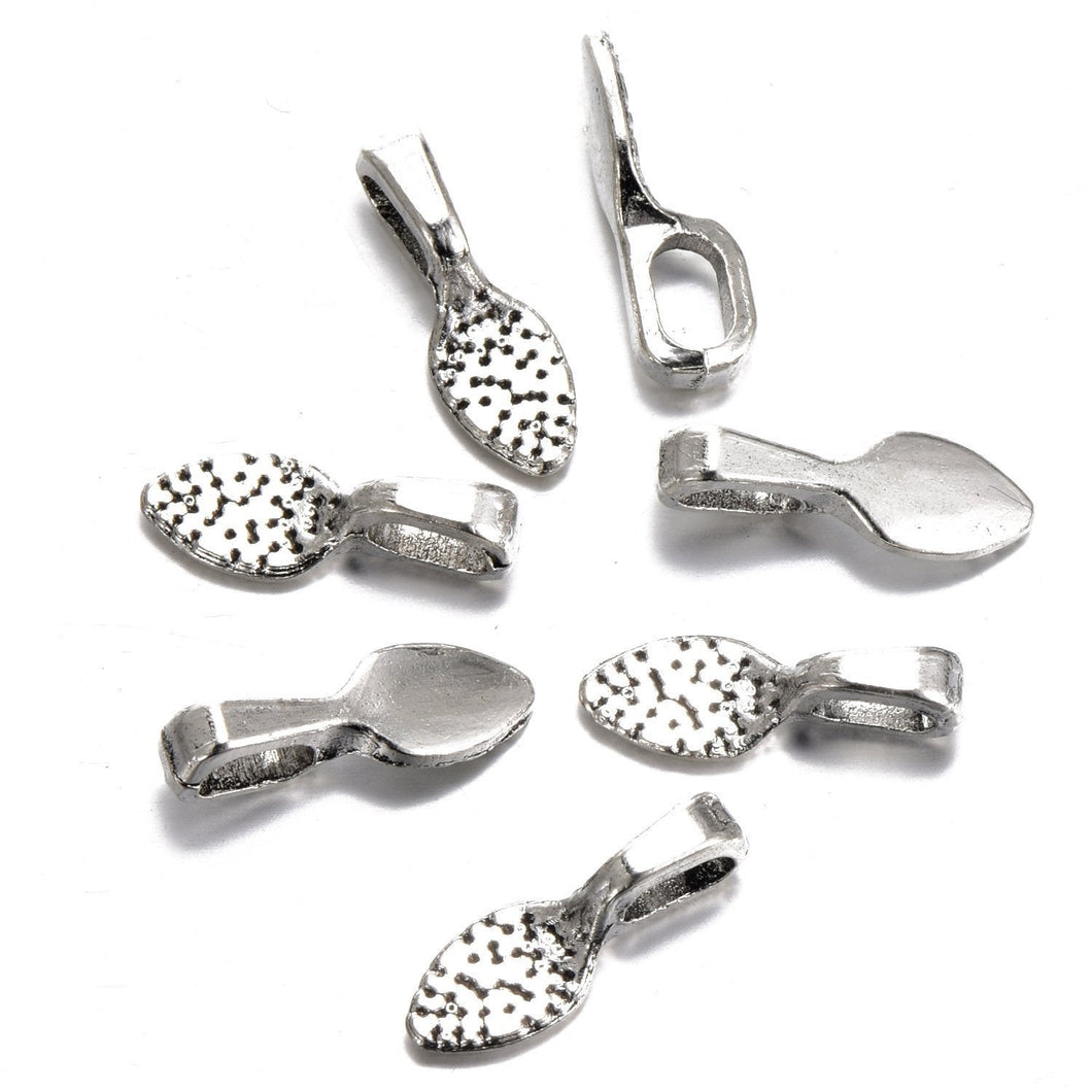 Bails Glue On Bails Small Bails Antiqued Silver Bails Wholesale Bails Bulk Bails Tile Bails Jewelry Bails 15mm 400pcs