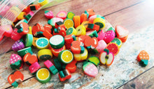 Load image into Gallery viewer, Polymer Clay Beads Assorted Beads Fruit Beads Food Beads Polymer Beads 7mm-12mm Beads 20 pieces Wholesale Beads