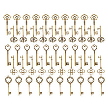 Load image into Gallery viewer, Big Skeleton Keys Key Pendants Antiqued Bronze Keys BULK Skeleton Keys Wholesale Keys Large Key Pendants Wholesale Pendants 48pcs 2 to 3&quot;