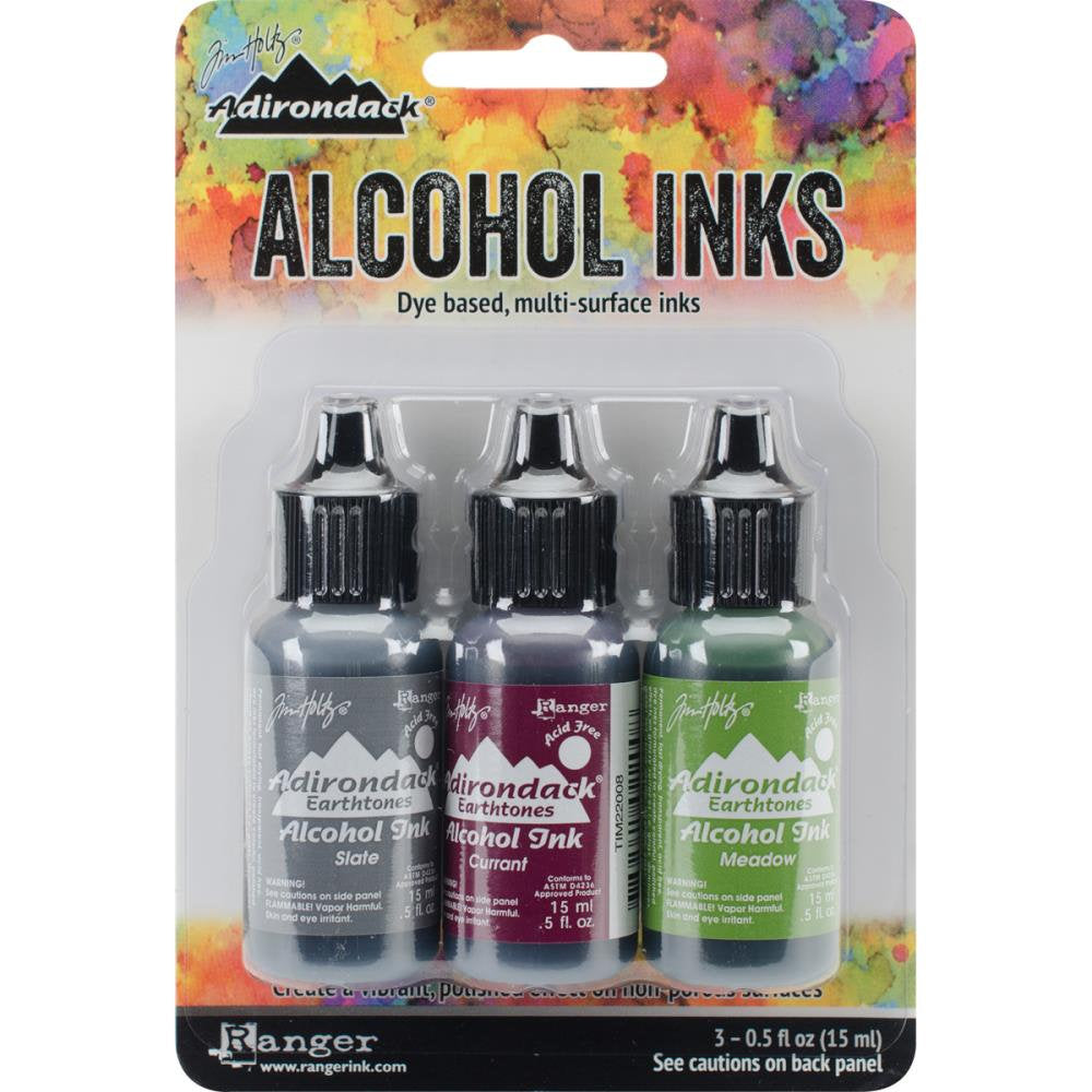Alcohol Ink Cottage Path Green Purple Grey Watercolor Ink Tim Holtz Inks Cottage Path Alcohol Ink Slate Currant Meadow