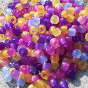 Color Changing Beads Pony Beads Acrylic Beads Bulk Beads Wholesale Beads Assorted Beads 8mm Beads UV Beads 300pcs