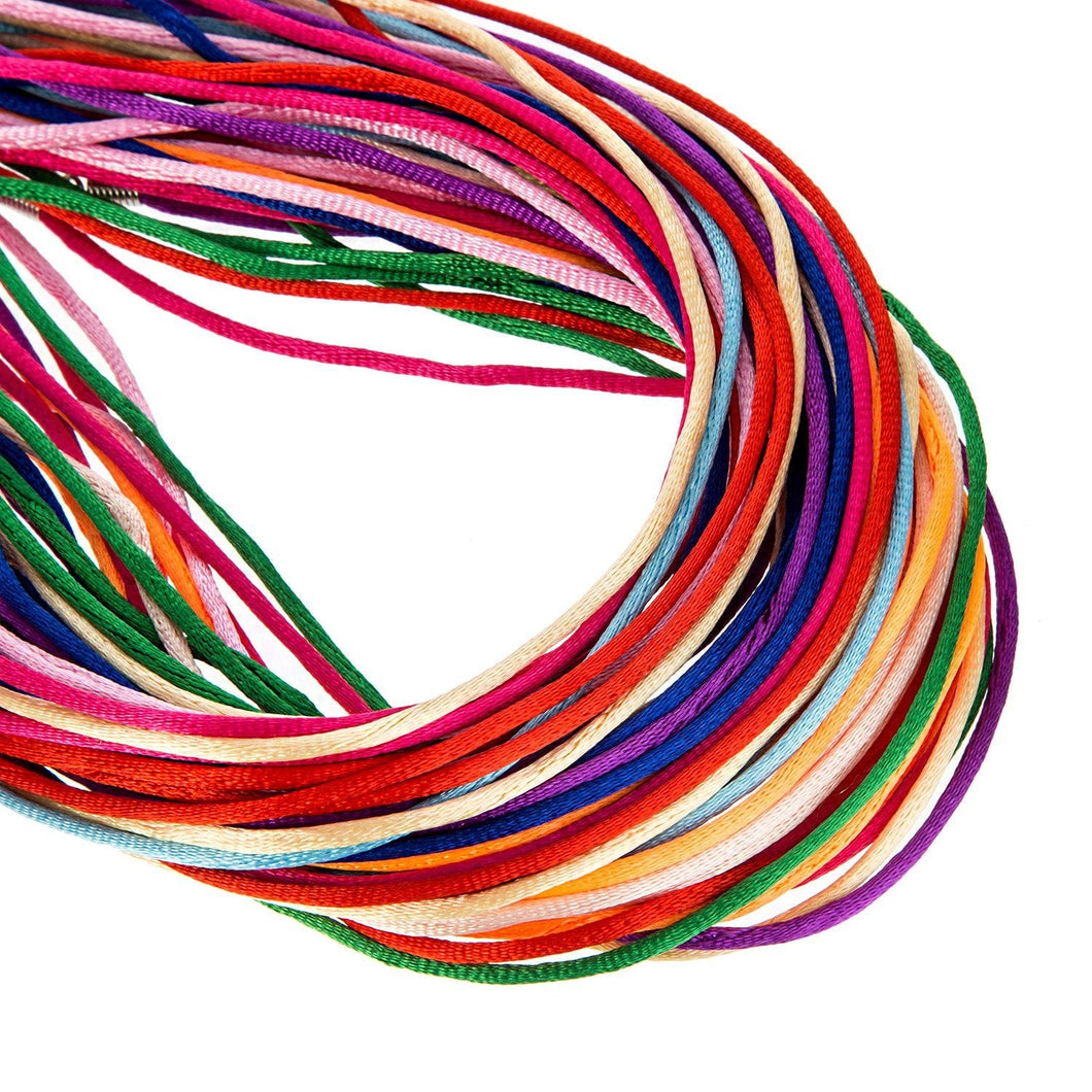 Wholesale Necklaces Necklace Cord Satin Necklace Cord Assorted Necklaces 20 Inch Cords Finished Necklace Cords Jewelry Making 60pcs