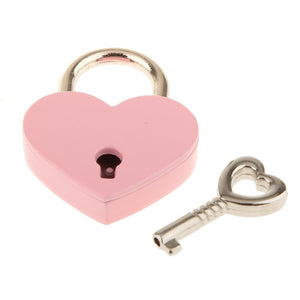 Lock and Key Pendants Heart Lock Pendants Real Lock Pendants Padlock Key to My Heart Pendants Set Pink Heart Locks 3 Sets