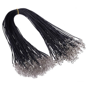 Wholesale Necklaces Necklace Cord Wax Cord Necklace Blanks 20 Inch Necklaces BULK Necklaces 100pcs Black Cord Necklaces