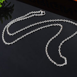 Stainless Steel Chains Wholesale Chains Steel Necklace Chains Silver Cable Chains Silver Chains Finished Necklace Chain BULK 12 28"