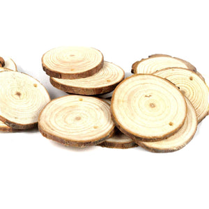 Wood Slice Pendants Wood Tags Real Wood Pendants Wood Slice Tags Circle Wood Slices BULK Wood Burning Blank Wood Tags 10pcs
