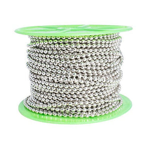 Bulk Chain Silver Chain Nickel Plated Steel Chains For Necklaces Wholesale Chain Ball Chain Bead Chain 100 feet 30 connectors