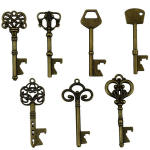 Key Bottle Openers Skeleton Keys Bronze Keys Bronze Key Openers Bottle Opener Keys Wedding Favors Party Favors Wholesale Keys Assorted 70pcs