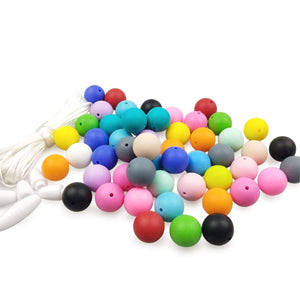 Large Silicone Beads Bubblegum Beads 15mm Big Beads Wholesale Beads Round Beads BULK Beads Rubber Beads Non Toxic Beads BPA Free 150pcs