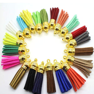 Tassel Pendants Faux Leather Tassels Assorted Color Tassels Diffuser Pendants Diffuser Tassel Pendants Tassel Charms BULK 45pcs